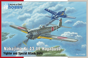 Сборная модель 1/72 Ki-43-III Hayabusa 'Fighter&Spec.Attack Unit' (Special Hobby)
