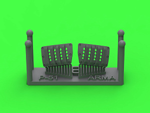 Дополнения из смолы 1/72 P-51 Mustang — крышка воздушного фильтра карбюратора(RAF ver.B)(Arma Hobby)