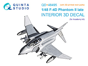 3D Декаль интерьера для F-4D late Phantom II (Academy) (с 3D-печатными деталями)