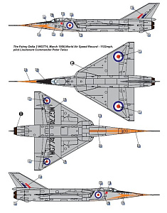 Сборная модель 1/72 Fairey Delta FD.2 (Dora Wings)