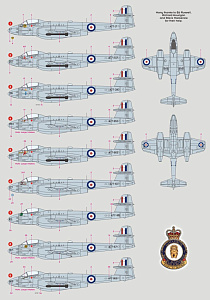 Декаль 1/72 RAAF Meteor Mk.8s (DK Decals)