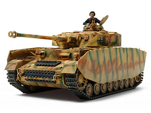 Сборная модель 1/48 Немецкий танк Panzerkampfwagen IV Ausf.H (поздняя версия) (Tamiya)