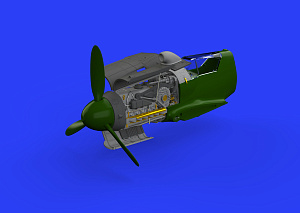 Дополнения из смолы 1/48 Двигатель Messerschmitt Bf-109G-10 (для модели Eduard)
