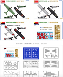 Сборная модель 1/48 Junkers-Larsen JL.6. Milit.Service (3x camo) (MiniArt)