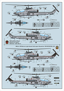 Сборная модель 1/72 Bell AH-1W Super Cobra (ранняя версия) (Dream Model)