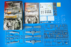 Сборная модель 1/48 ADLERANGRIFF (DOUBLE kit) Messerschmitt Bf-109E (Eduard kits)