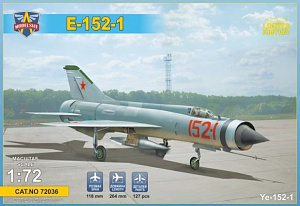 Сборная модель 1/72 Микоян-Гуревич Е-152-1 (Modelsvit)