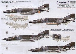 Декаль 1/32 McDonnell RF-4E Phantoms Luftwaffe Part 2 Norm 72 Camouflage (8) (Airdoc)
