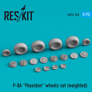 Дополнения из смолы 1/72 Boeing P-8A Poseidon wheels set (weighted) (ResKit)