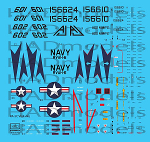 Декаль 1/72 RA-5C Vigilante USS Nimitz - part 3 (HAD)