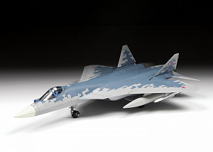 Сборная модель 1/72 Российский истребитель пятого поколения Су-57 (Zvezda)