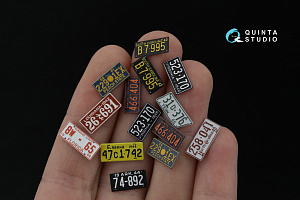 Автомобильные номера США, юго-восточные штаты, 1940-1950 (для всех моделей) (на метал. основании)