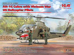 Сборная модель 1/32 Bell AH-1G Cobra with Vietnam War (ICM)