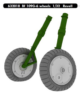 Дополнения из смолы 1/32 Колеса Messerschmitt Bf-109G-6 (утяж.шина) (для модели Revell kits)