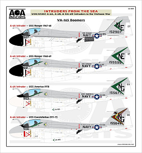 Декаль 1/32 INTRUDERS FROM THE SEA USN/USMC Grumman A-6A, A-6B, & KA-6D (AOA Decals)