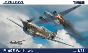 Сборная модель 1/48 Curtiss P-40E Warhawk (Weekend Edition) (Eduard kits)