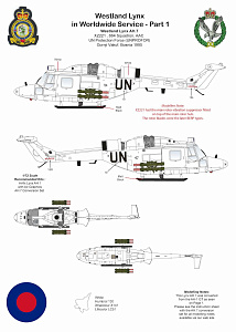 Декаль 1/72 Westland Lynx in Worldwide Service Part 1 (AGM)