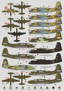 Декаль 1/72 Douglas Boston Mk.III/Mk.V in RAF and SAAF service over Africa and Italy (DK Decals)