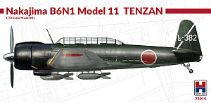 Сборная модель 1/72 Nakajima B6N1 Model 11 Tenzan (Hobby 2000)