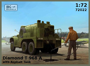 Сборная модель 1/72 Diamond T 968A with Asphalt Tank (IBG Models)