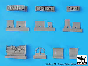 Дополнения из смолы 1/48 Mikoyan MiG-23BN big set (designed to be used with Eduard kits) 