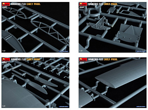Сборная модель 1/48 Junkers F13 Early Production (3x camo) (MiniArt)