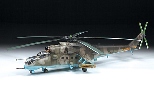Сборная модель 1/48 Российский ударный вертолет Ми-35М (Zvezda)