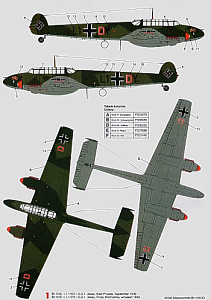 Декаль 1/32 Messerschmitt Bf-110C/Bf-110D (3) (Techmod)