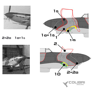 Окрасочная маска 1/72 Як-7 А/Як-7 В  Завод 153 серии 01-18 (DFM) (Colibri Decals)