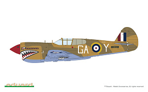 Сборная модель 1/48 Curtiss P-40E Warhawk (The ProfiPACK edition kit) (Eduard kits)