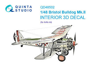 3D Декаль интерьера кабины Bristol Bulldog Mk.II (Airfix)