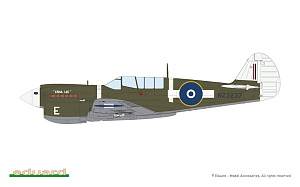 Сборная модель 1/48 Curtiss KITTYHAWK DUAL COMBO Mk.Ia (P-40E)/Mk.IV(P-40N) (LIMITED!) (Eduard kits)