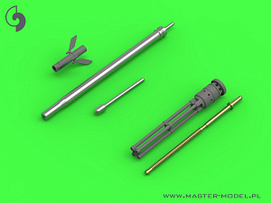 Дополнения из латуни 1/35 Mi-24 (Hind-D/E) - JakB-12.7 machine gun barrel and DUAS probe