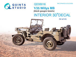 3D Декаль интерьера кабины для  Willys MB (для любых моделей)