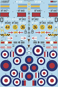 Декаль 1/48 Hawker Hunter F Mk.6 (8) (Xtradecal)