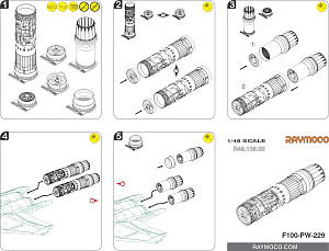 Дополнения из смолы 1/48 Collection of 5 sets for F-15 I (GWH) (Raymoco)