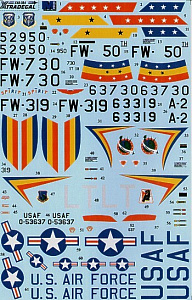 Декаль 1/48 North-American F-100D Super Sabre (Xtradecal)