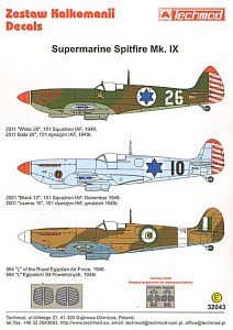 Декаль 1/32 Supermarine Spitfire Mk.IX (Techmod)