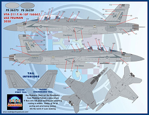 Декаль 1/48 Air Wing All-Stars Super Hornets Part IV (Furball Aero-Design)