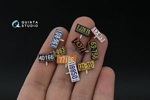 Автомобильные номера США, северо-восточные штаты, 1910-1940 (для всех моделей) (на метал. основании)