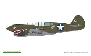 Сборная модель 1/48 PACIFIC STAR Curtiss P-40E Warhawk DUAL COMBO (Eduard kits)