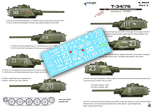 Декаль 1/35 T-34-76 выпуск УЗТМ Part II (Colibri Decals)