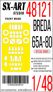 Окрасочная маска 1/48 Breda 65A-80 (Special Hobby)