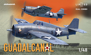 Сборная модель 1/48 GUADALCANAL Grumman F4F-4 Wildcat (Dual Combo kit) (Eduard kits)