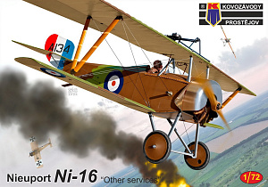 Сборная модель 1/72 Nieuport Nie-16 'Other services' (Kovozavody Prostejov)