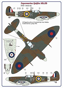 Декаль 1/72 303 Squadron RAF, Supermarine Spitfire Mk.IIb (AML)