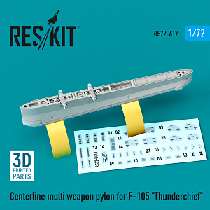 Дополнения из смолы 1/72 Centerline multi weapon pylon for Republic F-105D/F-105G (ResKit)