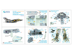 3D Декаль интерьера кабины Tornado ECR (ВВС Германии) (Revell) (с 3D-печатными деталями)