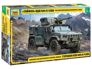 Сборная модель 1/35 Бронеавтомобиль Тайфун ВДВ 4*4 К-4386  (Zvezda)