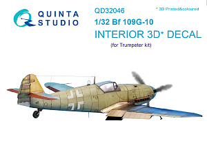 3D Декаль интерьера кабины Bf 109G-10 (для модели Trumpeter)